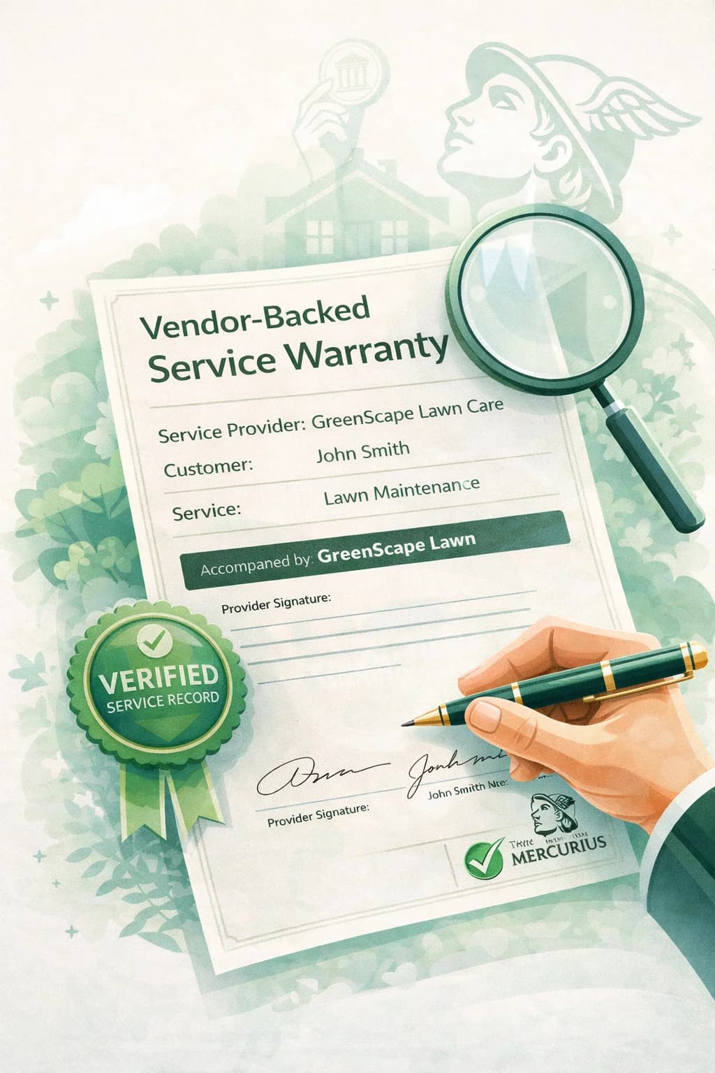 Documented service record with completion photos and verified job seal